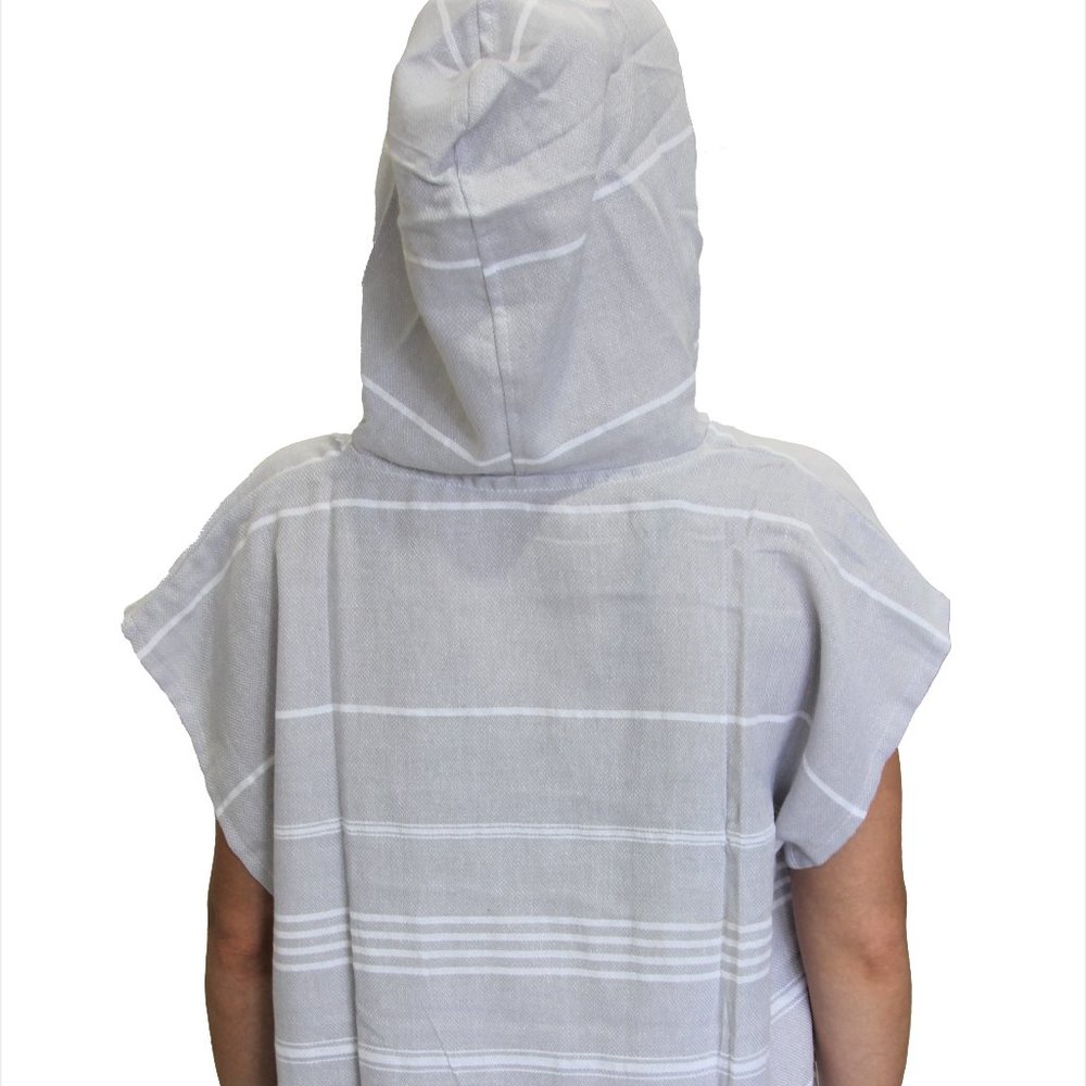 PONCHO BEACH SURF Boho Turkish Cotton Towel Hoodie